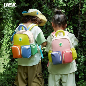 UEK幼儿园书包可爱宝宝背包儿童户外亲子小学生出游双肩背包超轻