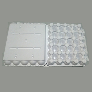 30枚白色纸浆鸡蛋盒蛋托盘一次性土鸡蛋包装盒环保包装纸塑内衬