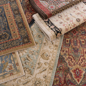 土耳其手工地毯美式客厅家用茶几毯卧室床边美式乡村复古加厚地垫