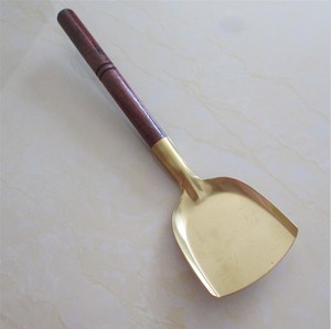 全手工纯铜黄铜黄铜汤勺子加厚锅铲子铜铲厨房餐具补铜锅勺炒菜铲