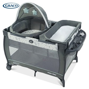 葛莱GRACO多功能宝宝婴儿床可折叠便携式可移动游戏床带尿布