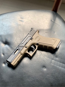 山鹰野汼格洛克g17s手拉单发合金属玩具枪仿真模型软弹可发射钢镚