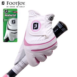 高尔夫手套Footjoy FJ  女士 双手WeatherSof 拼接小羊皮golf手套