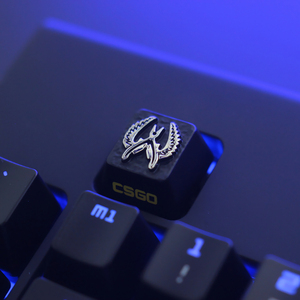 键石CSGO反恐精英游戏周边黑瓜机械键盘锌铝合金金属浮雕键帽按键