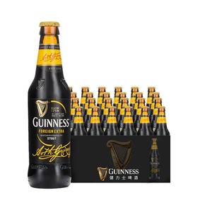 24瓶吉尼斯海外进口尼日利亚健力士世涛黑啤酒GUINNESS330ml