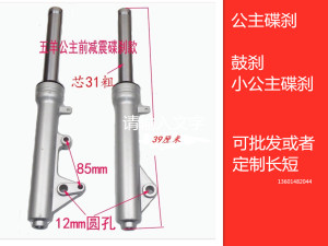 摩托车踏板车电动车大公主碟刹前减震器大公主125鼓刹前减大龟王