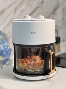 乐斐5.5L可视化空气炸锅一台=小烤箱+电烤炉+烘焙机+微波炉+解冻