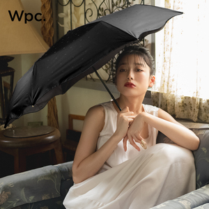 Wpc.2024新款弯钩伞防晒伞高颜值公主风遮阳伞晴雨两用折叠太阳伞