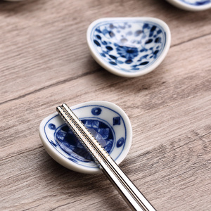 CCKO日本进口架筷托创意可爱陶瓷筷子搁架筷枕叉勺托放筷子的架子