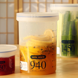柠檬百香果蜂蜜食品级密封罐塑料罐子泡菜保鲜瓶密封保鲜罐储物罐