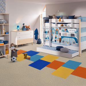 家用环保地毯房间直播防滑隔音方块拼接客厅儿童卧室满铺宠物地垫