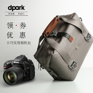 dpark单反相机包单肩大容量防水男女微单适用于佳能尼康专业斜挎摄影包M6M100M5080D200D