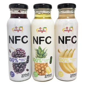 泰国进口梅苏100%桑葚汁含果肉250ml菠萝香蕉汁NFC饮料饮品临期价
