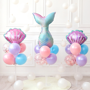 主题儿童周岁女孩生日布置卡通铝膜气球桌飘结婚房场景布置装饰
