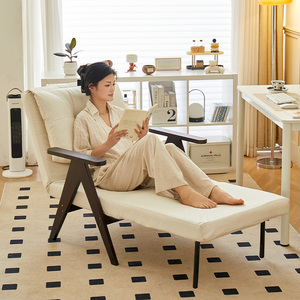 沙发床折叠两用2024新款单人小户型客厅实木抽拉网红多功能伸缩床