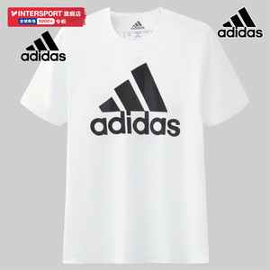 Adidas阿迪达斯官网半袖男 2024新款大牌运动宽松男士t恤短袖纯棉