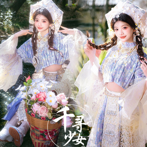 西双版纳丽江大理新款三月三壮族改良服装民族风少女旅拍写真服装