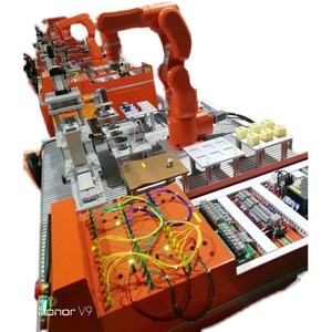 诺鑫智能机器人教学实训工作平台桌面小型机械臂码垛搬运流水线PL