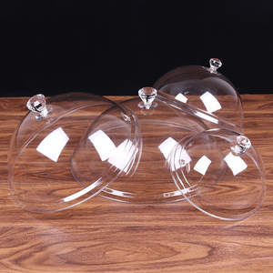 亚克力保鲜盖透明防尘罩塑料面包水果试吃展示盘盘子食品级透明罩