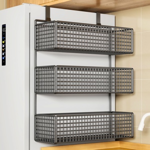 冰箱置物架侧收纳厨房多功能调料品侧面多层挂式挂钩侧边侧壁挂架