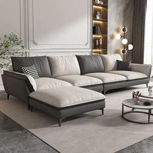 极简轻奢免洗科技布艺沙发客厅小户型现代简约北欧直排三人位家用