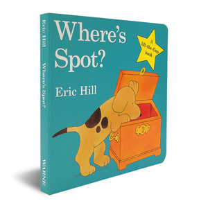 spot 小波系列英文原版绘本 幼儿启蒙 Where's Spot 儿童纸板翻翻书 小玻在哪里 Where is Spot 音频