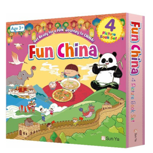 Fun China 趣读中华系列4册 新雅文化港台原版儿童绘本 中国动物Chinese Animals 节日Festivals 景点Places 美食Food 大音