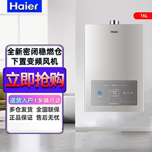 Haier/海尔 JSQ31-16FT3U1家用燃气热水器16升下置风机密闭燃烧仓