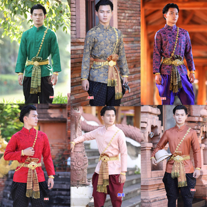 出租东南亚缅甸老挝柬埔寨泰国王子 贵族皇室公子服装租赁