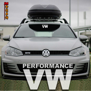 VW前风挡玻璃车贴改装汽车贴纸适用于大众速腾捷达桑塔纳装饰贴花