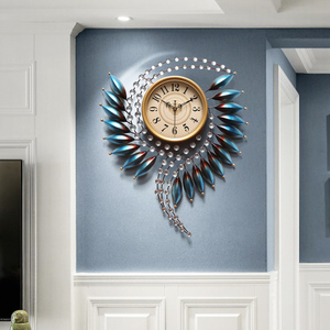 欧式轻奢艺术钟表挂钟客厅家用时尚个性创意现代简约大气静音时钟