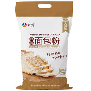 新良原味面包粉高筋面粉5kg10斤 烘焙原料 手撕面包机用小麦粉