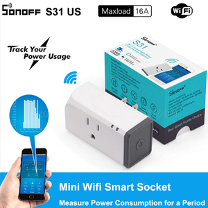 嵩诺Sonoff S31wifi手机app远程无线遥控电量检测美规智能插座