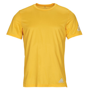 Adidas阿迪达斯男装运动T恤速干圆领短袖黄色夏季2024新款IC7647