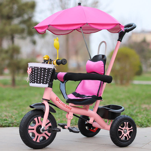 儿童三轮车可手推男孩自行车女宝宝骑车子幼儿小童玩具1-2-3-5岁