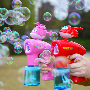 超级飞侠泡泡机儿童全自动泡泡枪水不漏水防漏网红吹泡器玩具电动