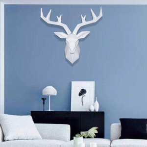 鹿头装饰壁挂北欧风格动物头客厅餐厅女装店墙面墙上装饰品挂件