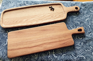 Zakka日式 优质 橡木面包板 咖啡甜点展示板 咖啡托板托盘