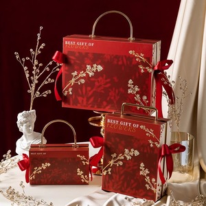 中国风伴手礼盒喜糖盒结婚伴娘手提生日小众高级感礼品包装空盒子