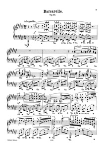 肖邦升F大调船歌Op.60电子版乐谱带指法