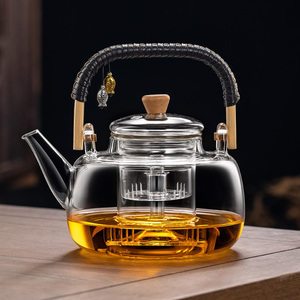 逸集耐高温加厚玻璃烧水煮茶壶一体围炉老白茶养生壶电陶炉煮水壶