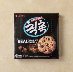 韩国原装进口食品乐天巧克力曲奇甜饼干90g早餐代餐办公室小零食