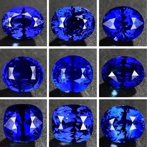 天然斯里兰卡精品皇家蓝蓝宝石裸石戒面支持定制镶嵌18K金戒指
