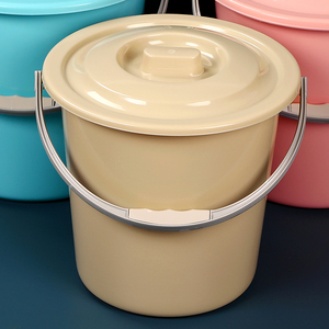加厚水桶手提带盖塑料桶家用学生宿舍储水洗澡桶洗车桶洗衣圆桶