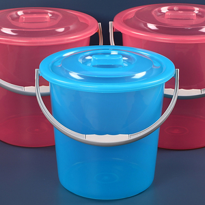 加厚透明水桶家用储水洗车圆桶塑料手提宿舍洗衣桶学生宿舍洗澡桶
