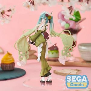 正版现货 FuRyu VOCALOID 初音未来MIKU限定抹茶芭菲绿色景品手办