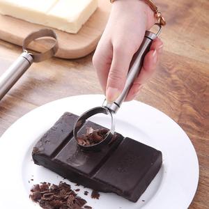 巧克力刨花器304不锈钢巧克力碎刮屑刀奶油芝士工具黑森林刨卷器