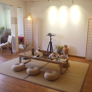 日式竹质地毯榻榻米凉席垫子炕垫定做飘窗垫书房茶室打坐地垫加厚