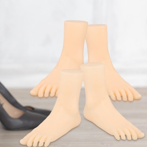 女脚模型软体仿真女脚模道具展示女假脚模型塑料女脚模袜子模特脚
