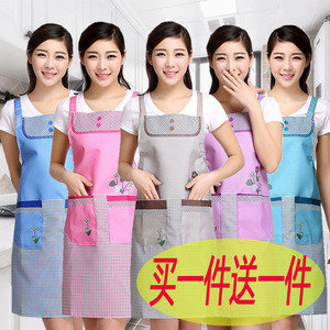 韩版厨房围裙罩衣男女工作服上班背带成人可爱时尚家用做饭围腰